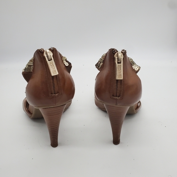 Kenneth Cole Reaction Knowingly Heels Women's 8.5M Shoes Brown - Picture 8 of 16